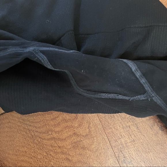 PINK by Victoria’s Secret cool & comfy ribbed black leggings Sz small - Picture 5 of 7